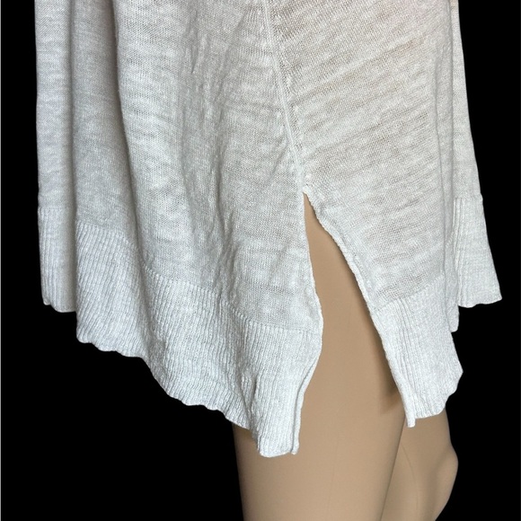 Eileen Fisher 100% Linen Tie Front Tunic Lagenlook Coastal Quiet luxury Women PM - Picture 5 of 9